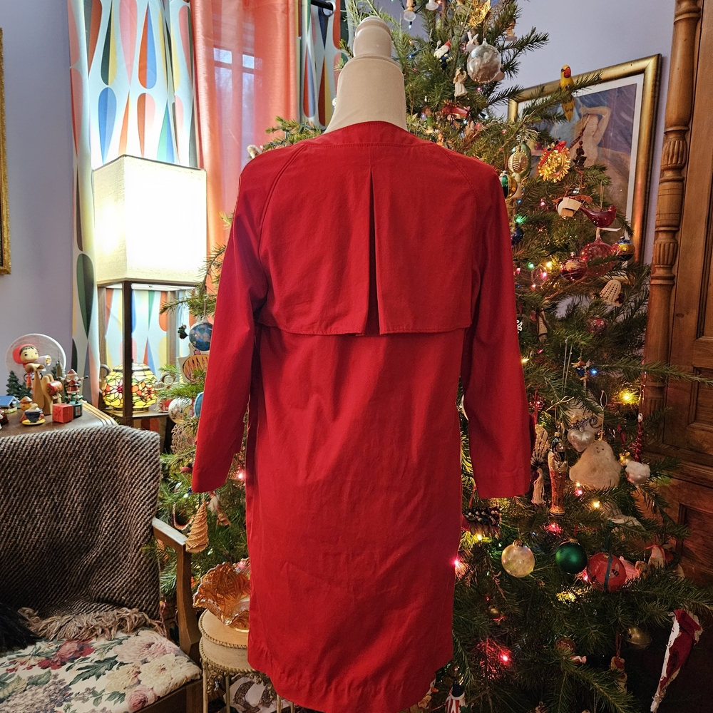 3.1 Phillip Lim Stylish Vintage Red Trench Coat Dress - Picture 6 of 9